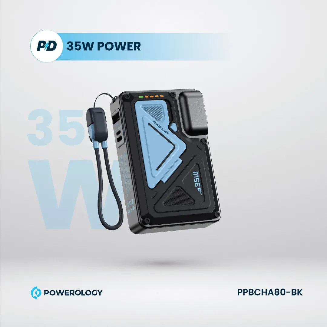 Powerology 10000 m Ah Wall Charger MagSafe Power Bank - black – image 9