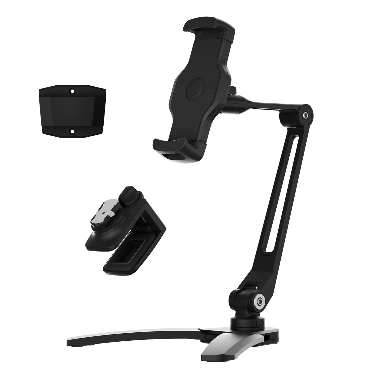 Powerology Solid Alloy Aluminum 360deg Rotatable Suction Phone Holder Black – image 10