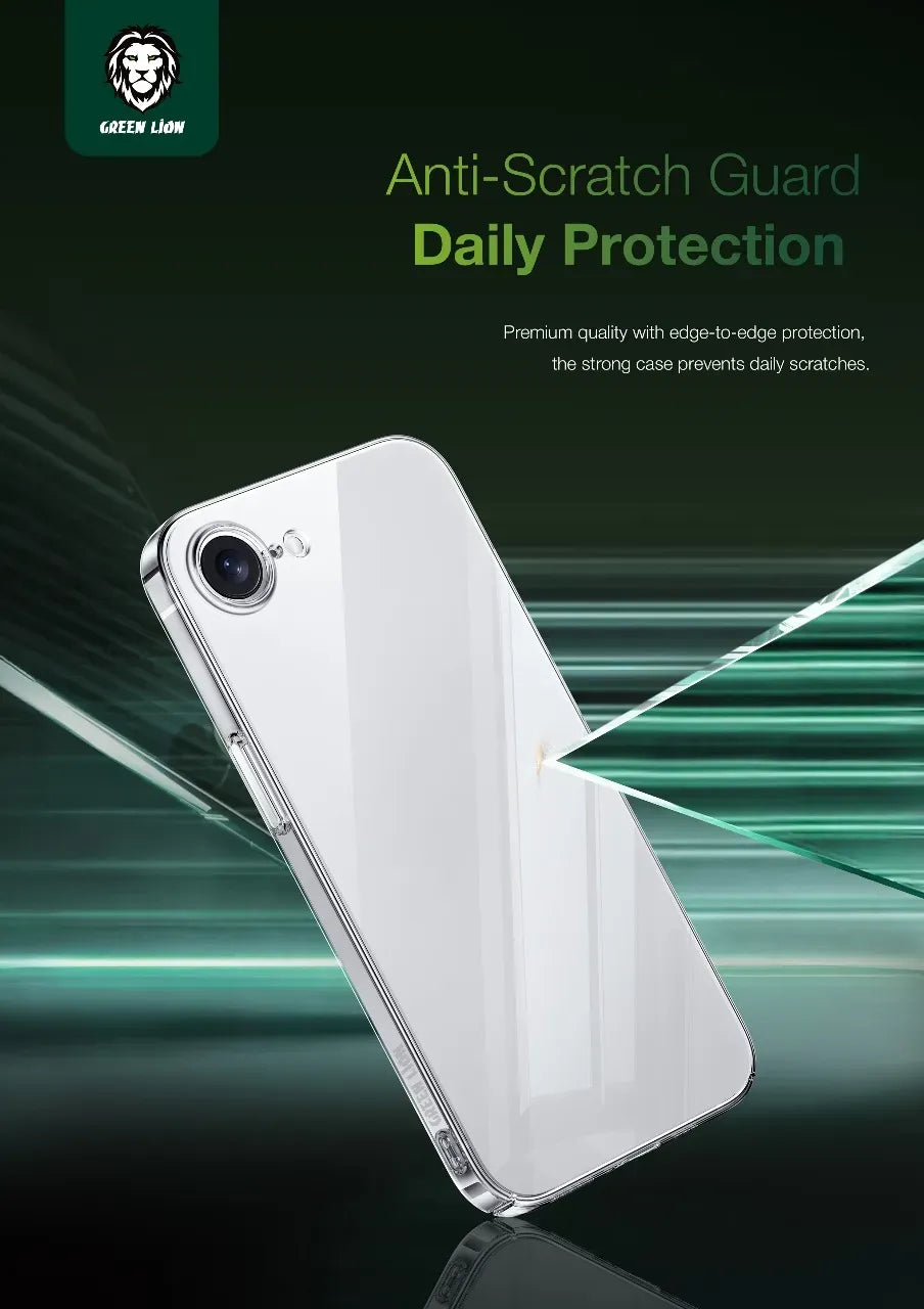 Green Lion Delgado Pc Case for Iphone 16e Clear – image 7