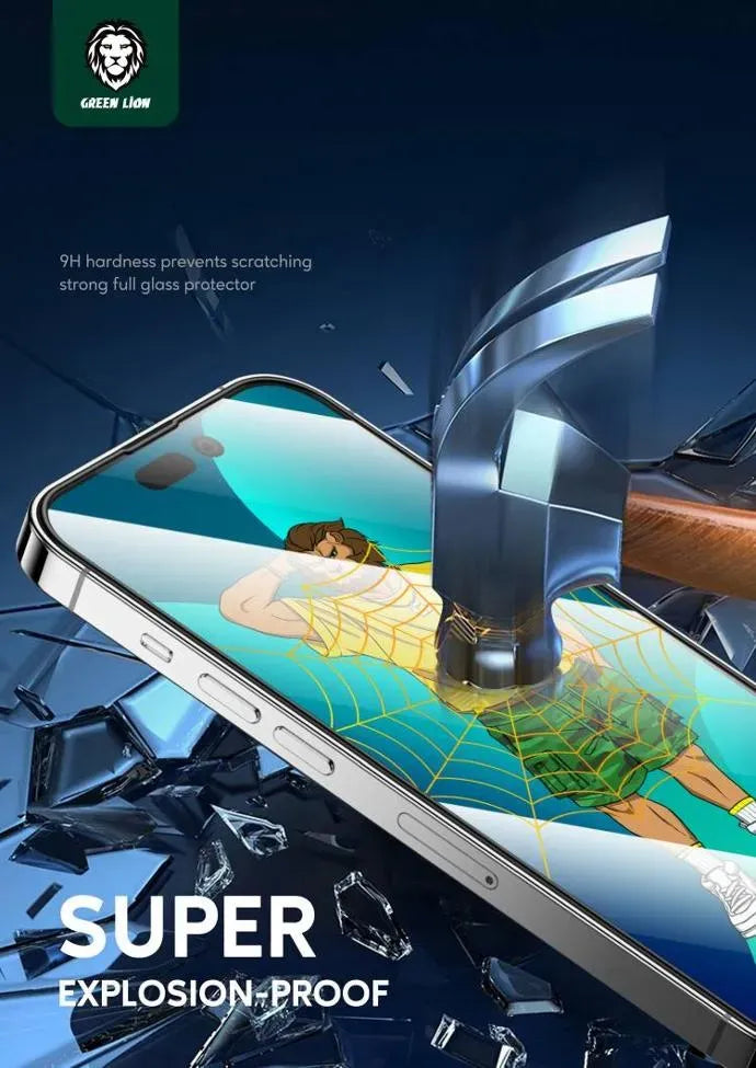 Green Lion 3d Silicone HD Glass Screen Protector Black Edge Clear – image 10