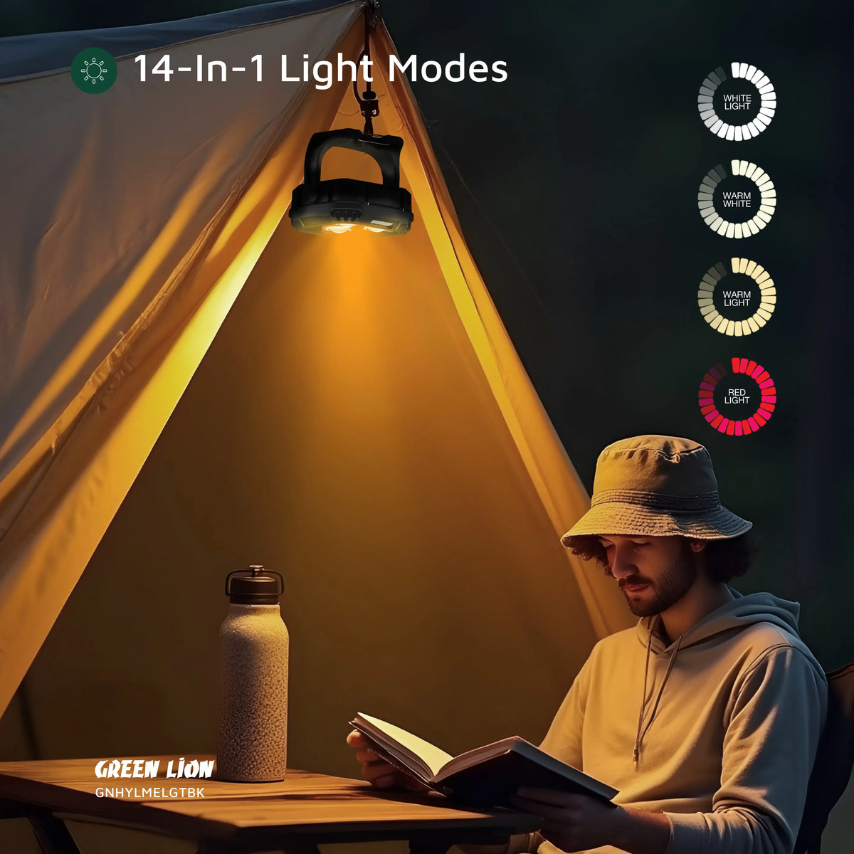 Green Lion Hyper Lume Working Light 1000lm Black – image 12