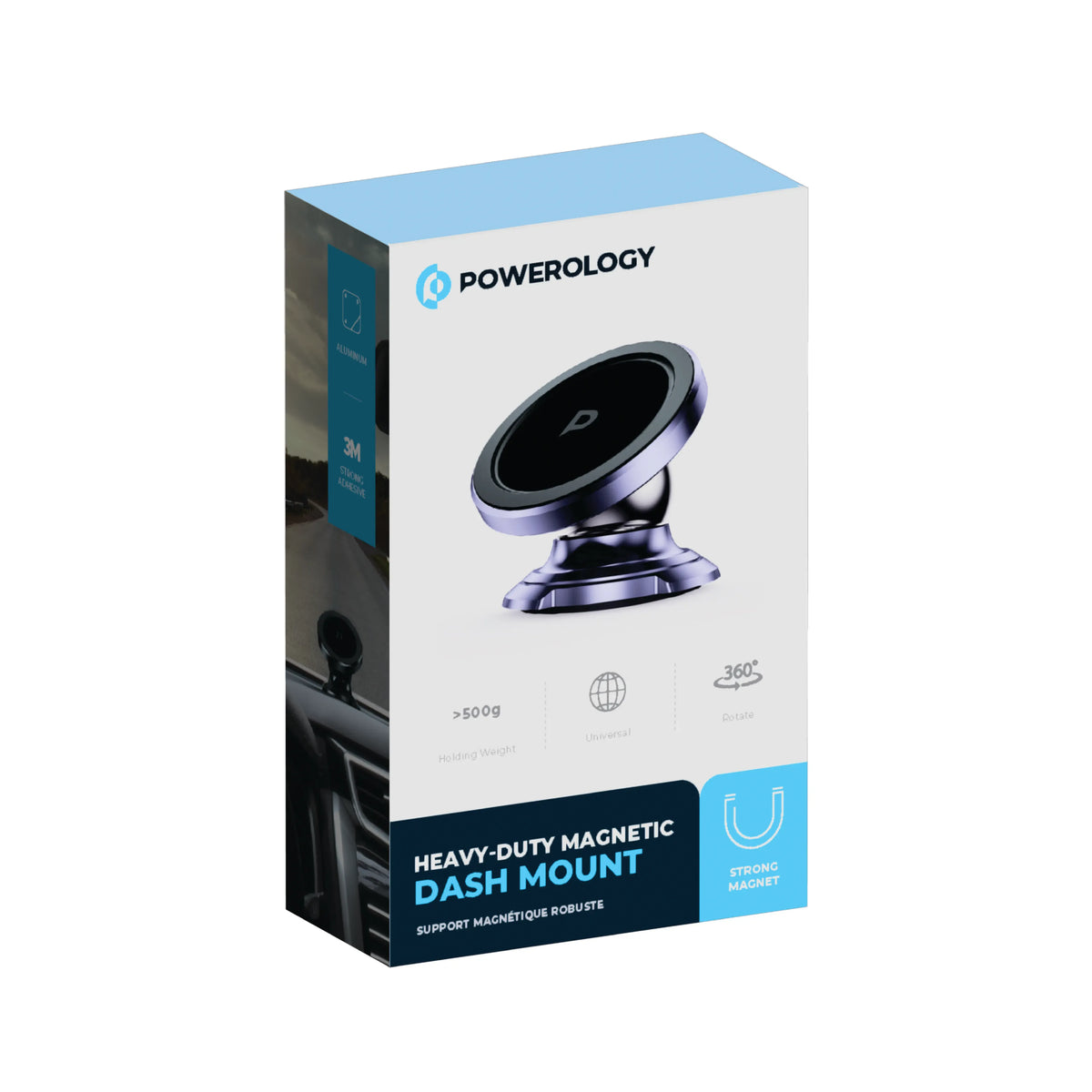 Powerology Heavy-Duty Magnetic Dash Mount - Purple – image 3