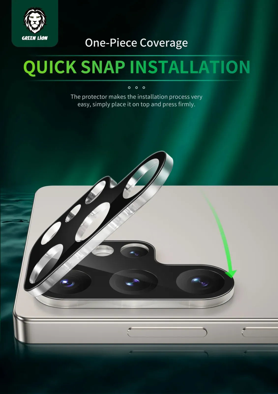 Green Lion Acrylic Lens Protector - Black
