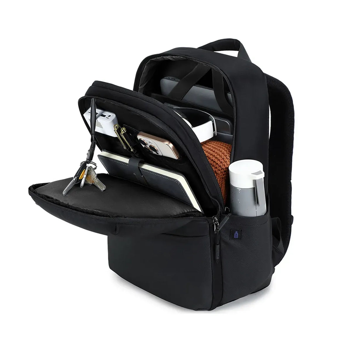 Green Lion Smithfield Laptop Backpack Black – image 3