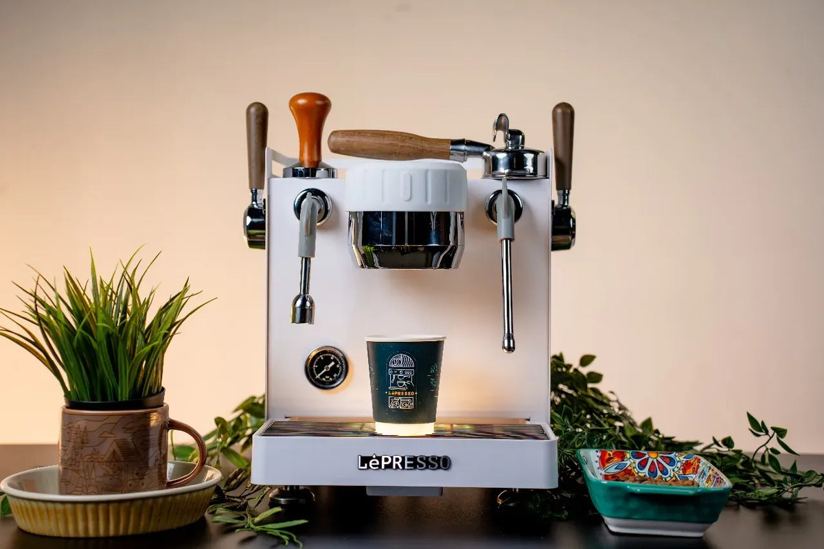 LePresso Bellissimo Triple Boiler 15 Bar Coffee Machine with Dual Italian Pump - White – image 8