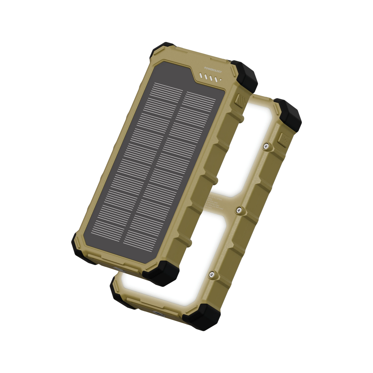 Powerology SOLARA 10000 m Ah Solar Power Bank - Khaki – image 1