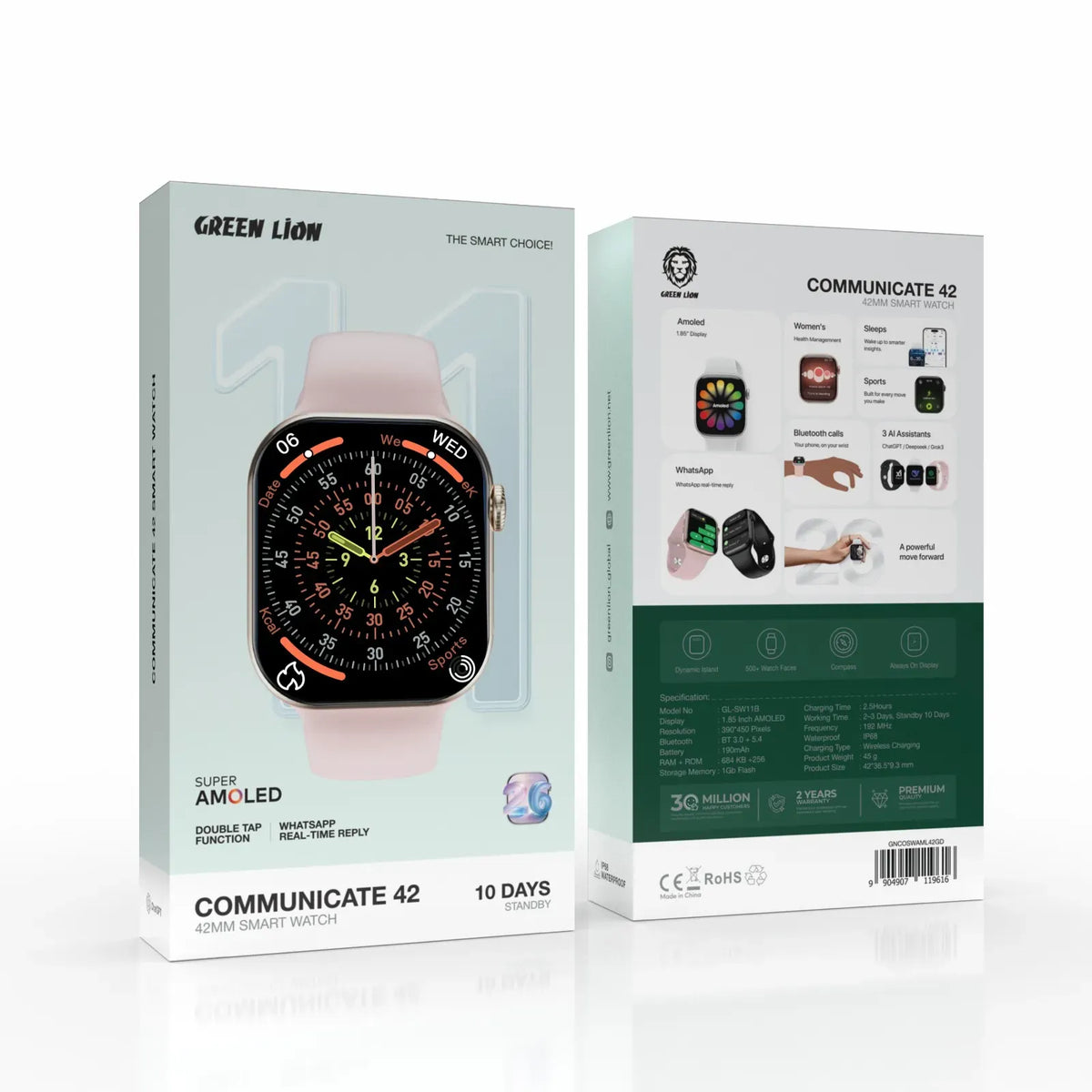 Green Lion Communicate 42 Smart Watch-42 mm - Gold – image 2