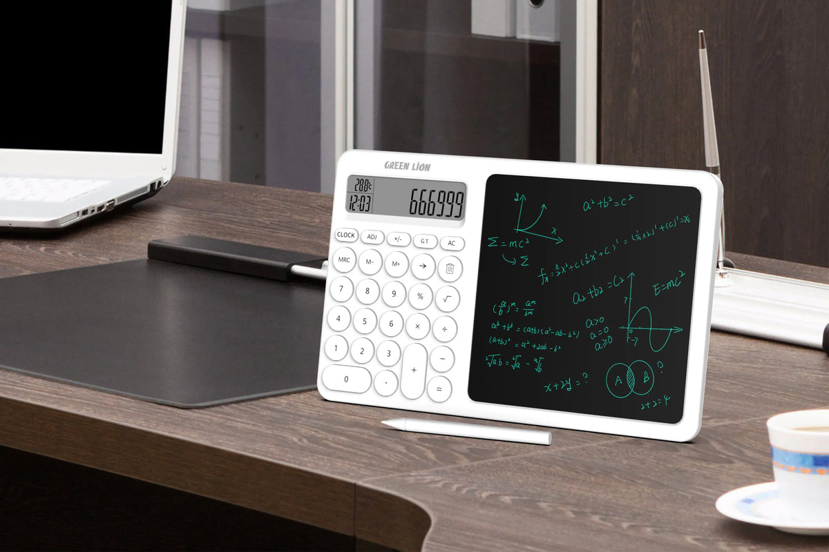Green Lion Calcwrite Pro Calculator Writing Pad Combo White – image 12