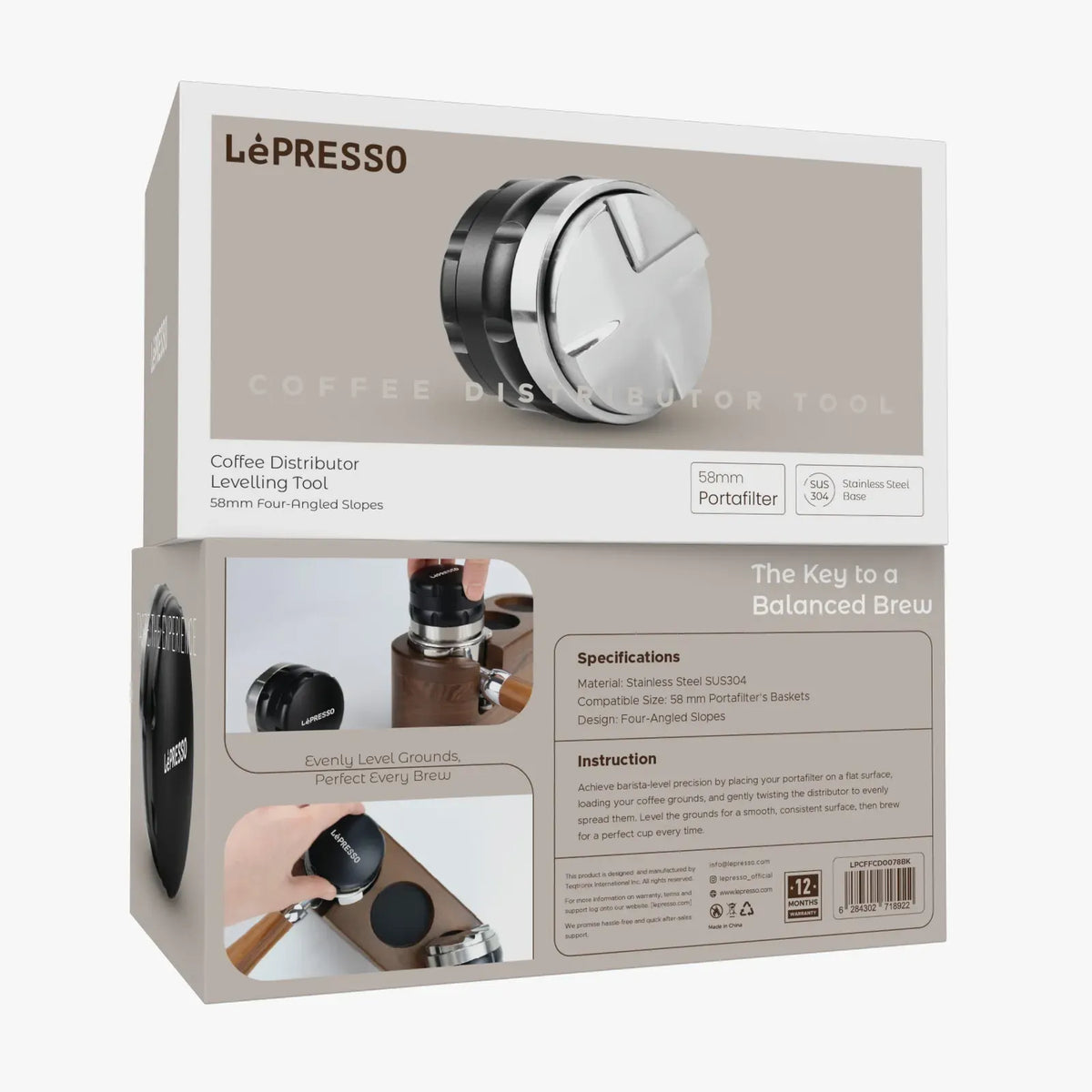 LePresso Coffee Distributor Levelling Tool Black – image 4