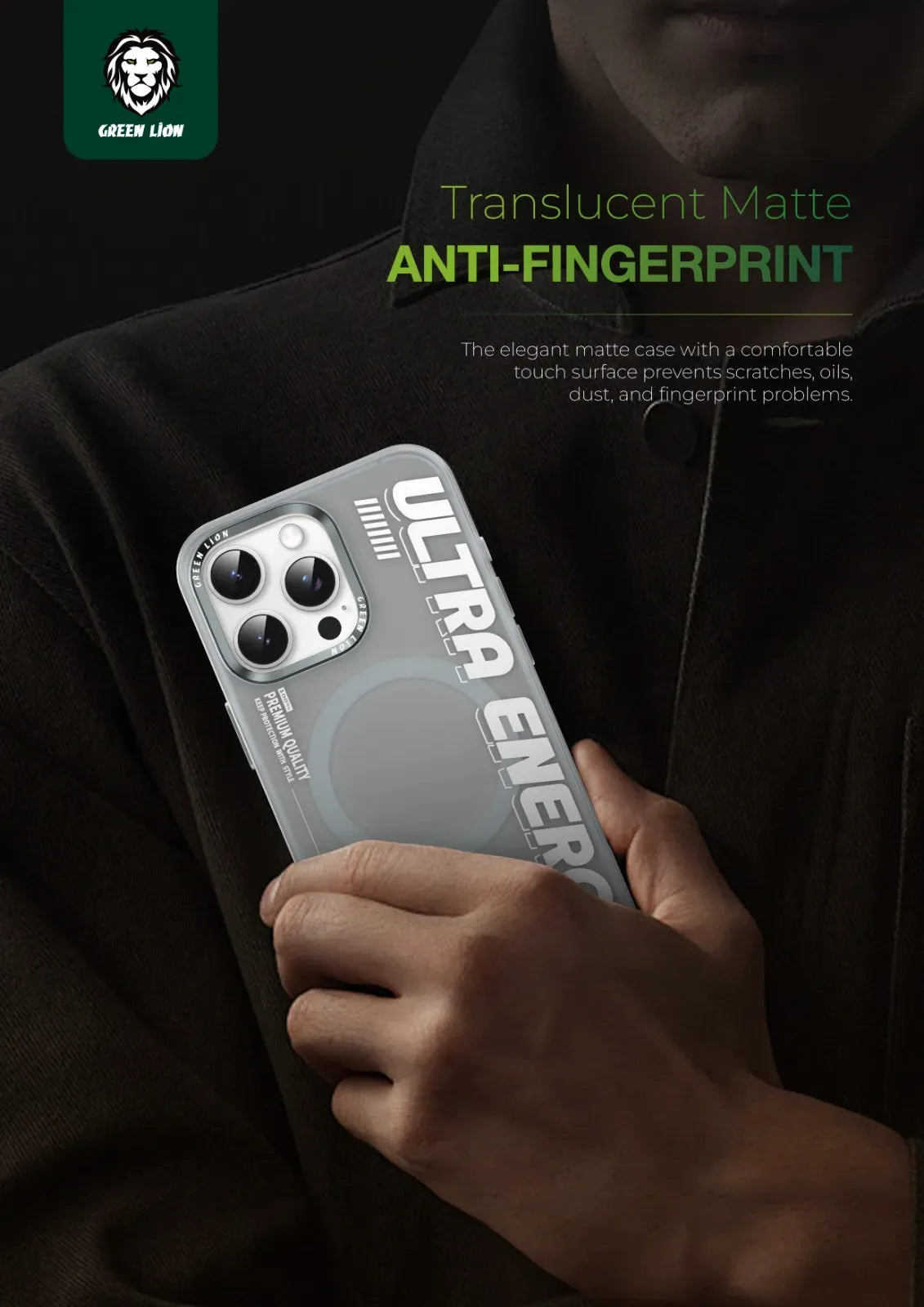 Green Lion Ultra Mag Safe Case - Natural Titanium – image 6