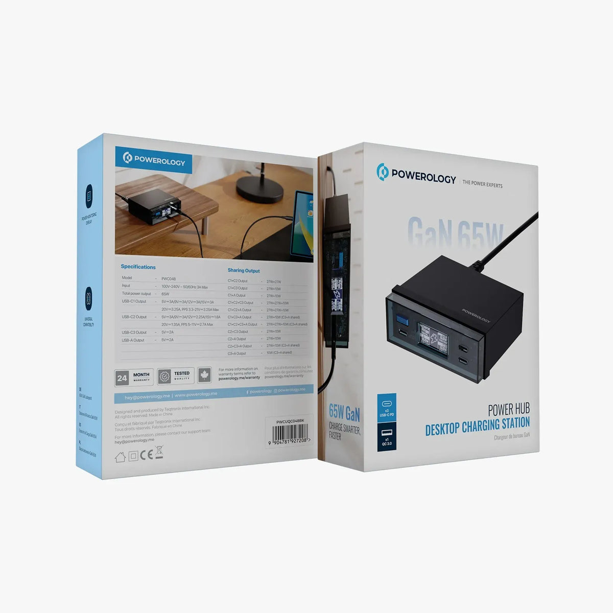 Powerology Power Hub Desktop Charging Station Black – image 5