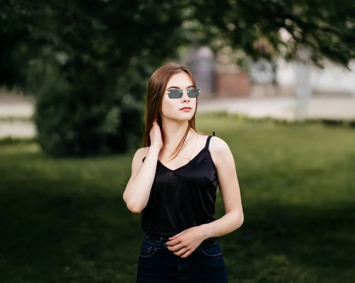 Green Lion Vallegio Sunglasses Black – image 7