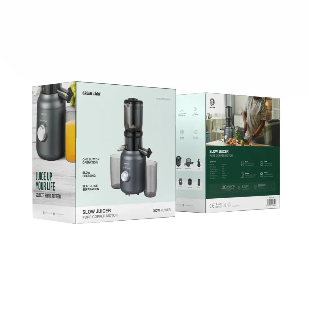 Green Lion Slow Juicer Pure Copper Motor Black – image 2