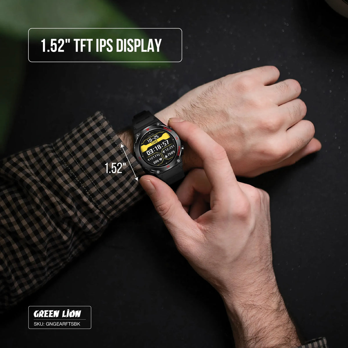 Green Lion Gear Fit Smart Watch - Black – image 11