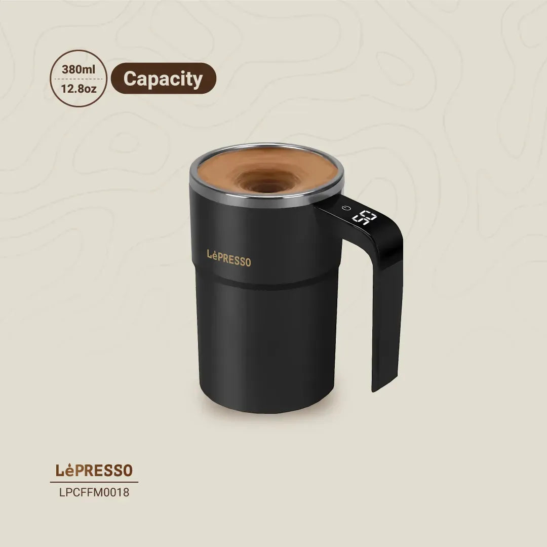 LePresso Stirmagic Auto Stirring Mug Black – image 3