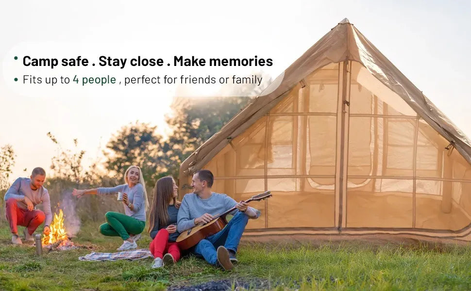 Green Lion Gt 4x Inflatable Camping Tent Beige – image 14