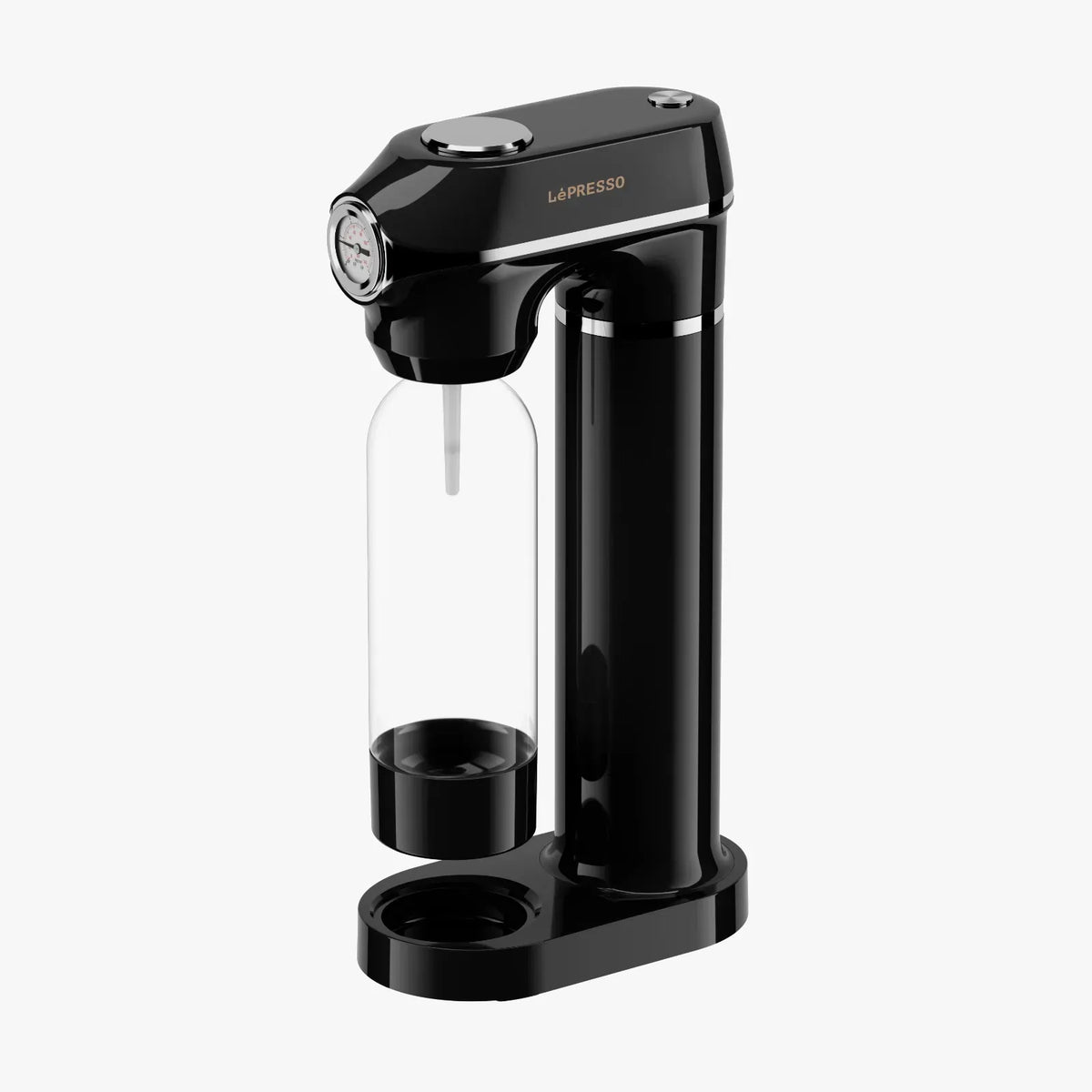 LePresso Carbonator Instant Sparkling Water with Pressure Gauge Efficient Carbonation Black – image 13