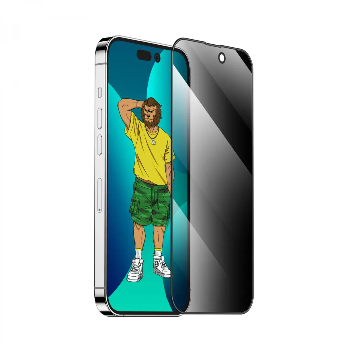 Green Lion 3 DSilicone Plus Screen Protector - Black Edge/Privacy – image 10