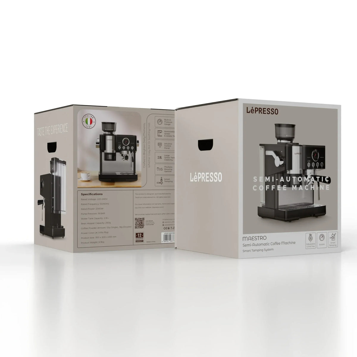 LePresso Semi Automatic Coffee Machine Black – image 8