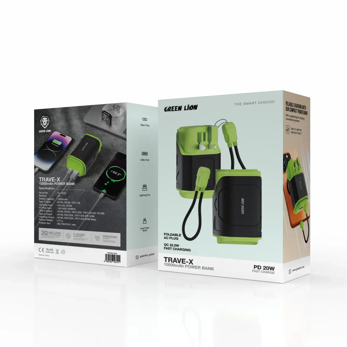 Green Lion Trave-XPower Bank 10000 m Ah - OliveGreen – image 2