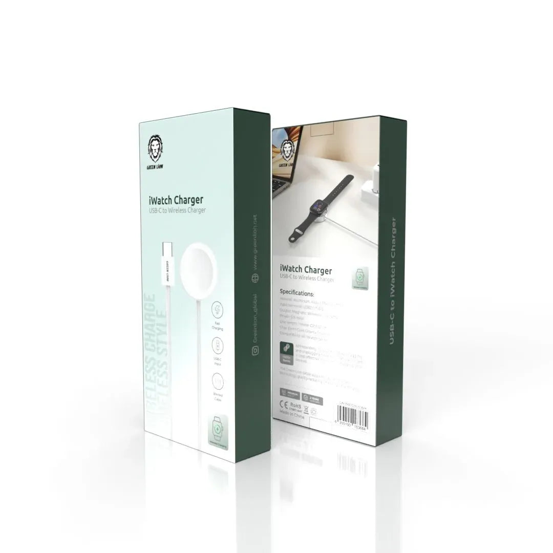 Green Lion Iwatch Charger USB C to Wireless Charger White – image 2