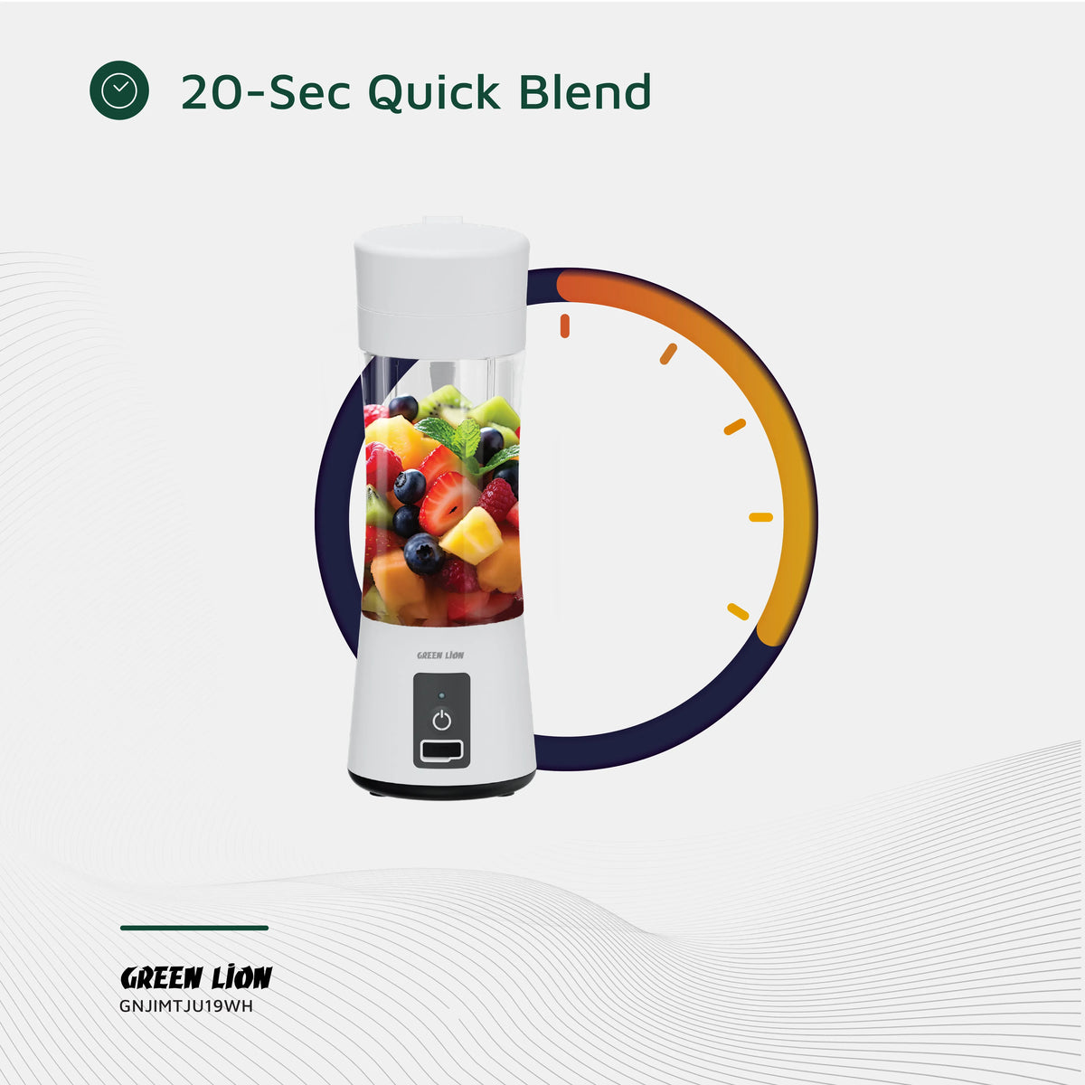 Green Lion Juice Mate Portable Juicer 380 ml - White – image 10
