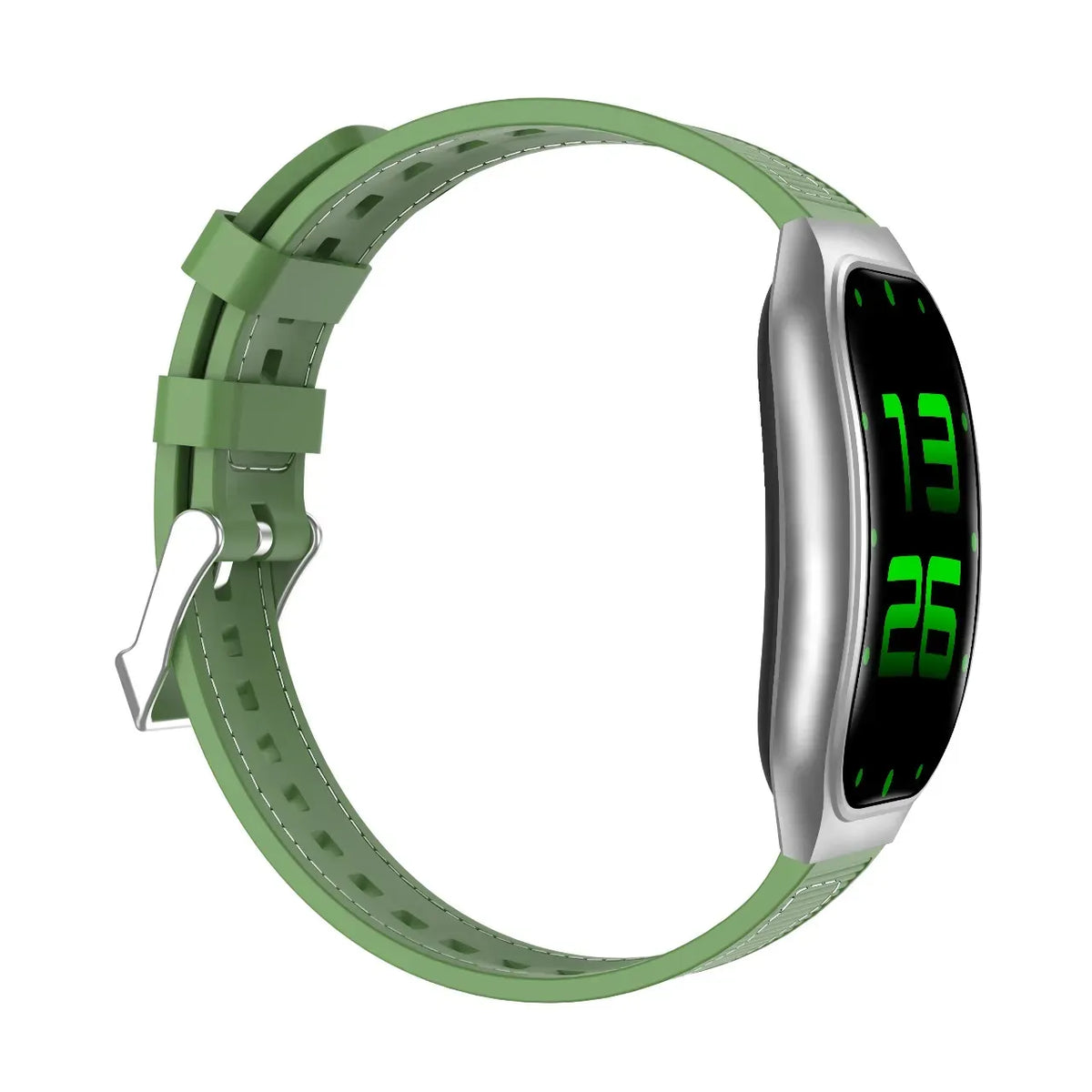 Green Lion Ridge Smart Watch - Silver&Green – image 2