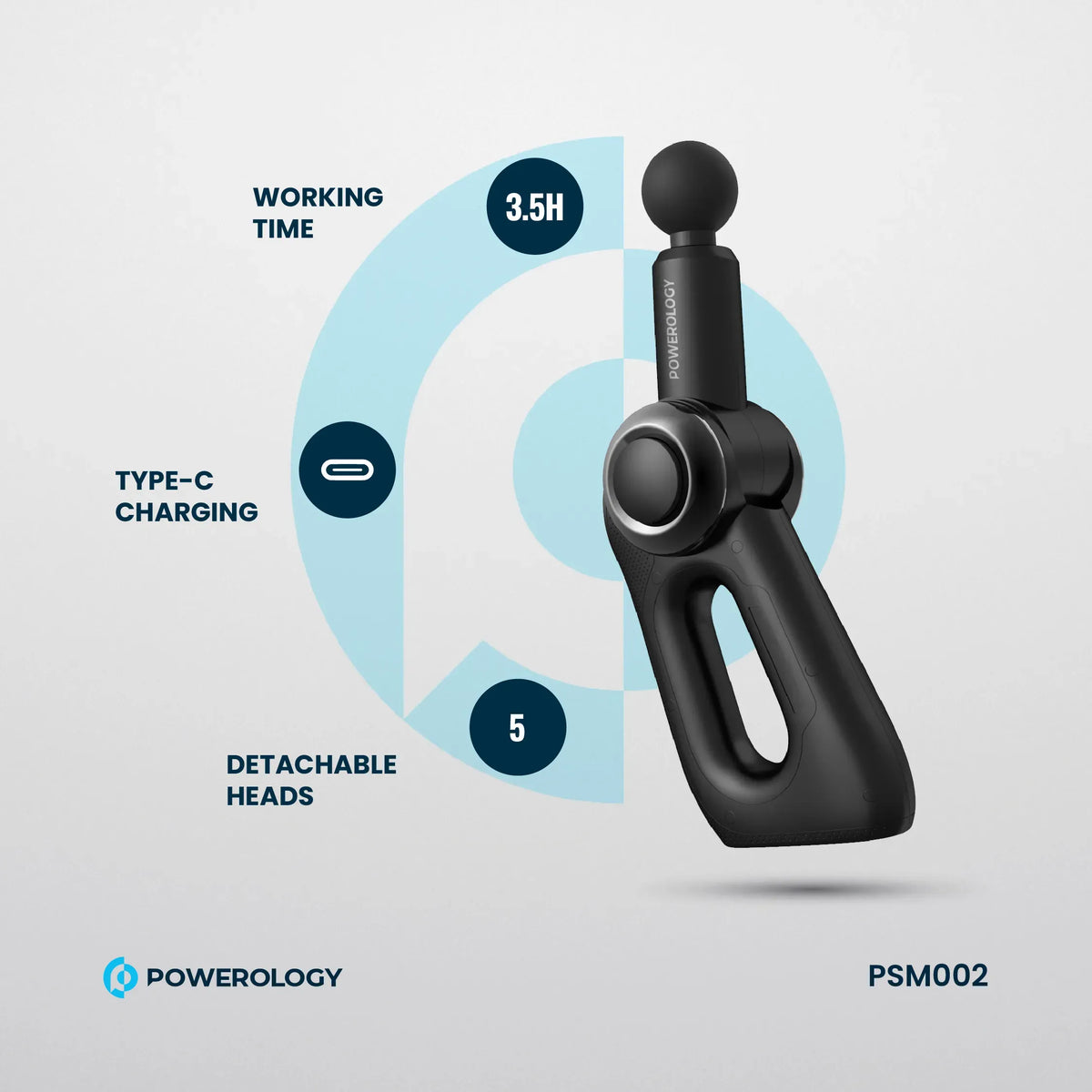 Powerology Full Body Massage Gun Black – image 12