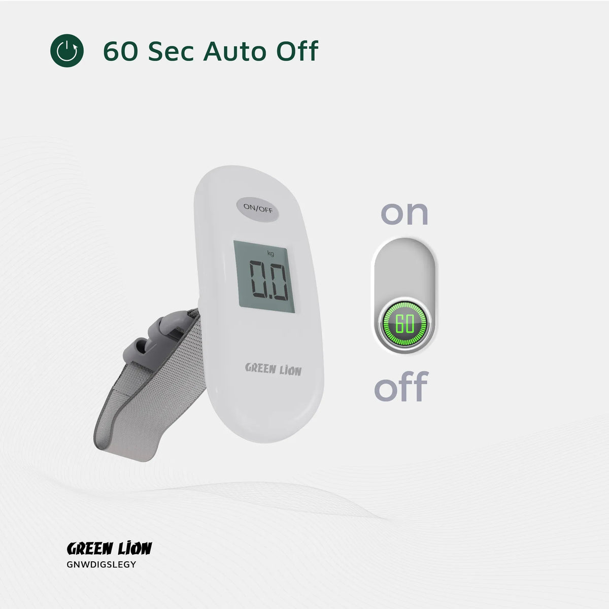 Green Lion Weight Mate Digital Luggage Scale Gray – image 10