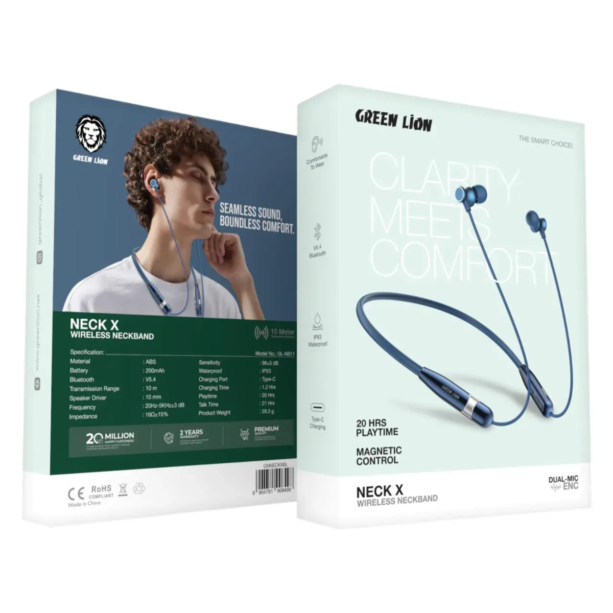 Green Lion Neck XWireless Neckband - Blue – image 3