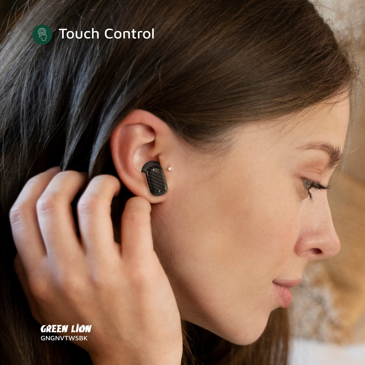 Green Lion Geneva True Wireless Earbuds Black – image 7