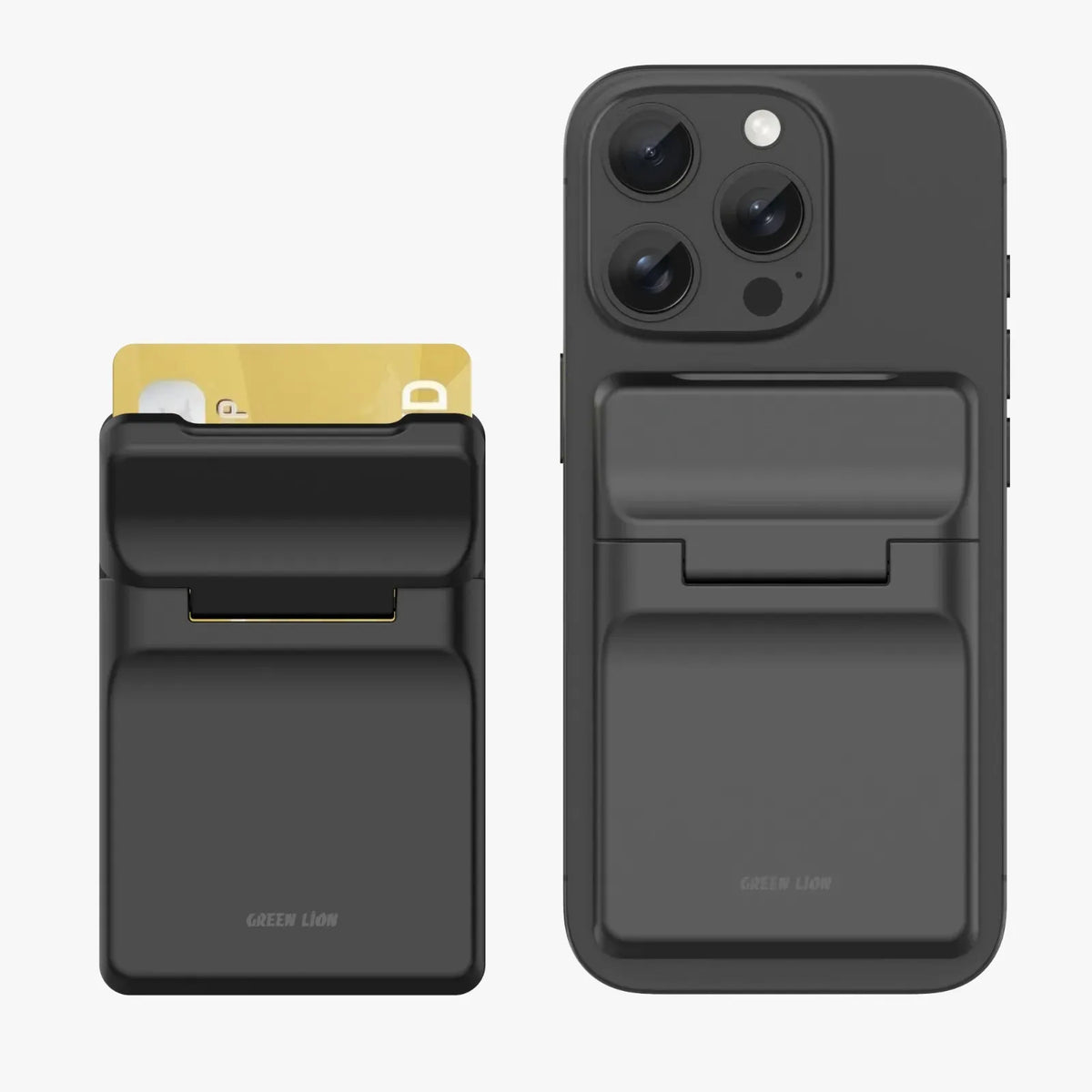 Green Lion W3 MagSafe Wallet Card Holder Black – image 4