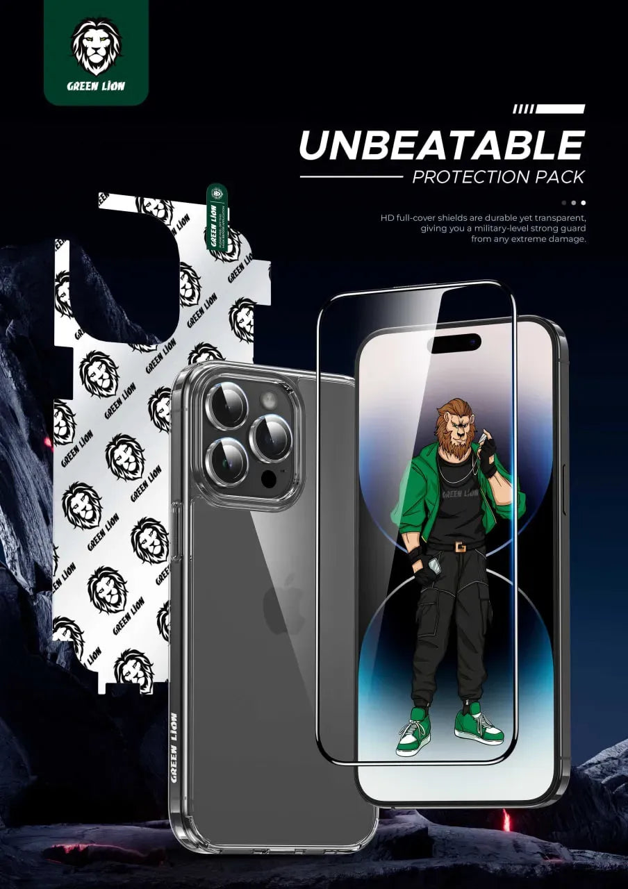 Green Lion 4 In 1 Defender Pack - Transparent – image 8
