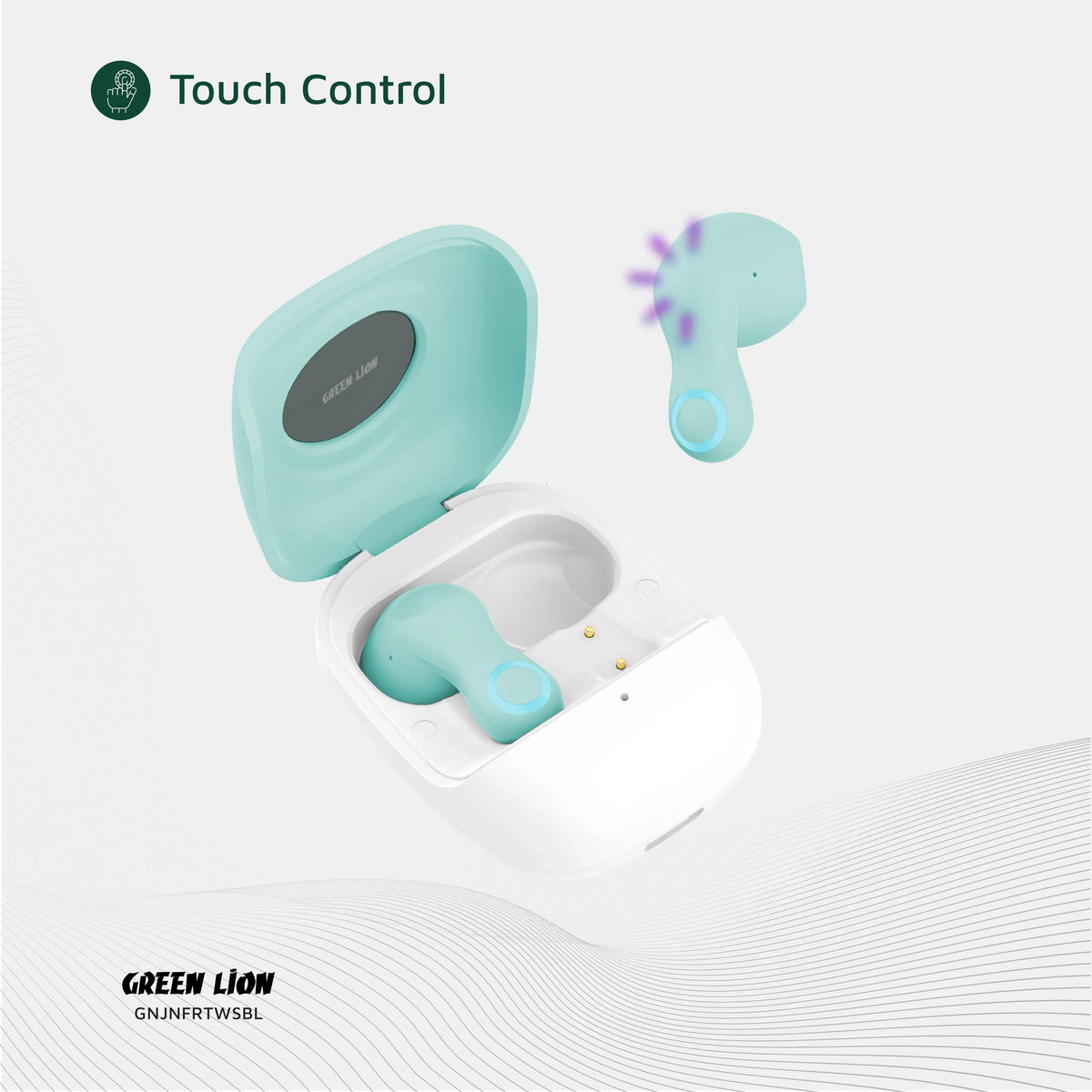 Green Lion Jenifer True Wireless Earbuds TWS - Sky Blue – image 18