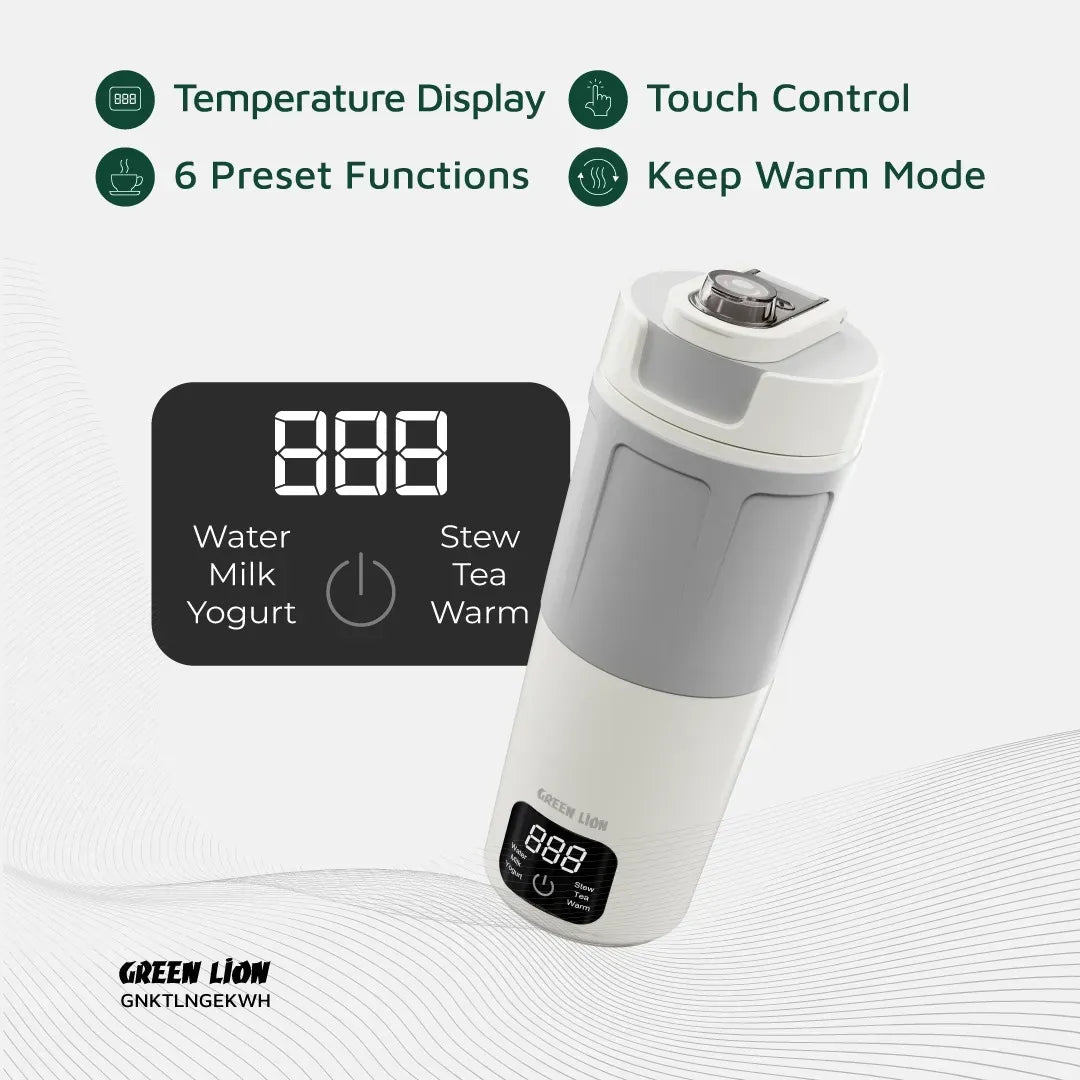 Green Lion Kettle Go Electric Kettle 600ml White – image 12