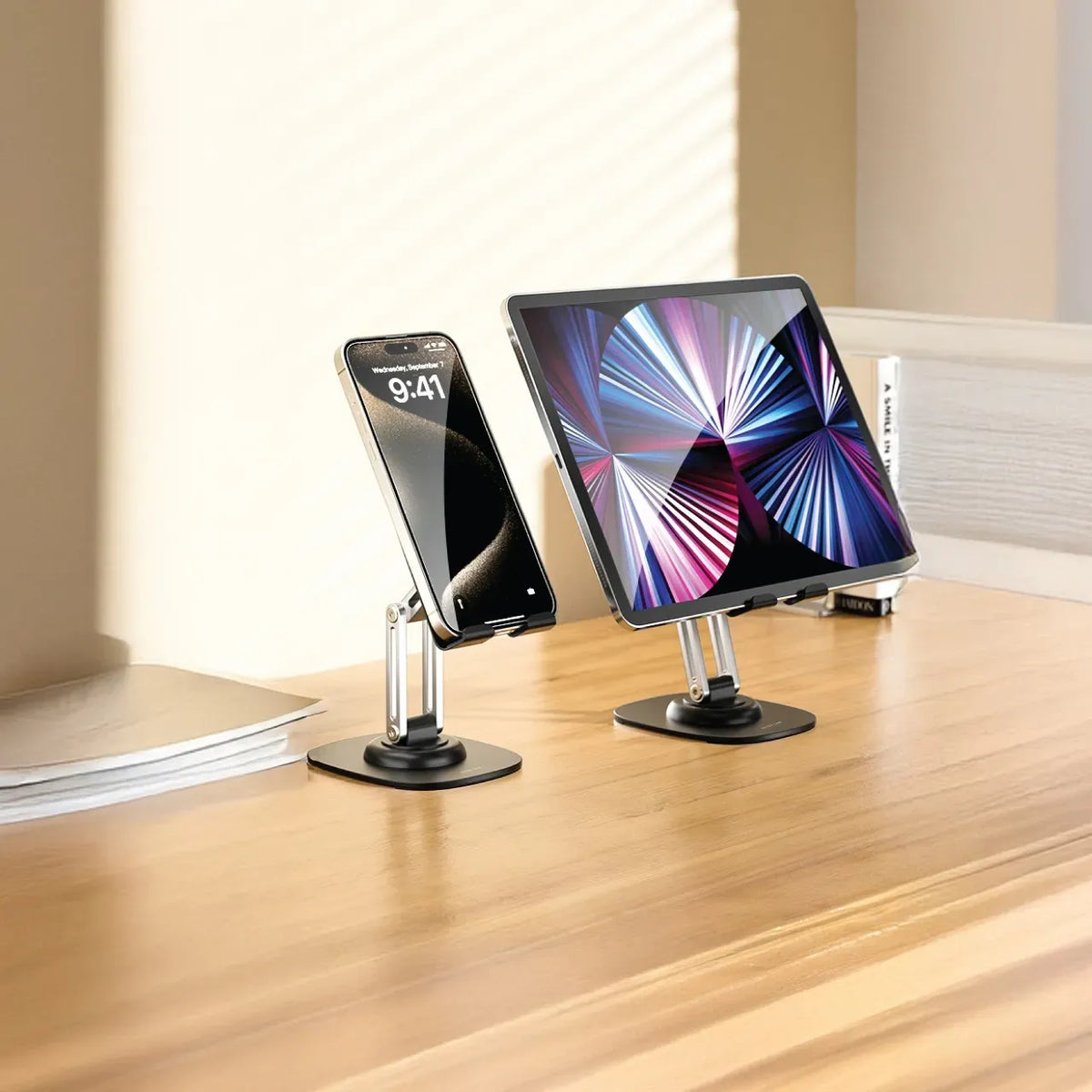 Green Lion M4 Foldable Phone Tablet Holder Black – image 3