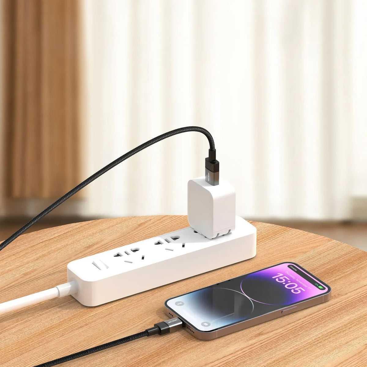 Green Lion Spark USB A to Lightning Cable Black – image 3