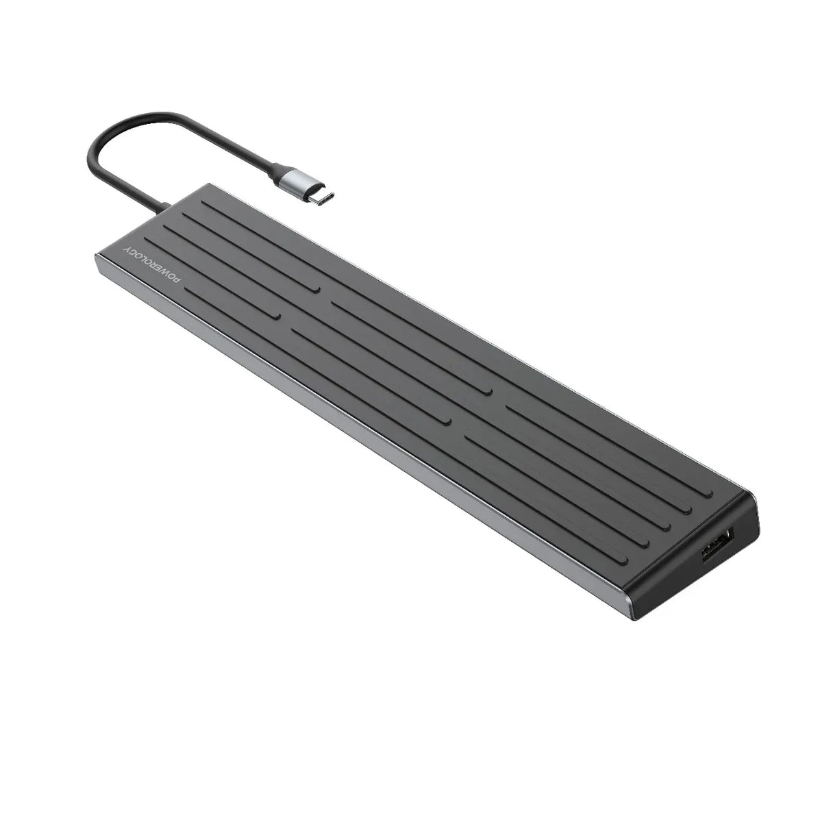 Powerology Nexis 13 in 1 Multi Display USB C Hub Laptop Stand Black – image 2