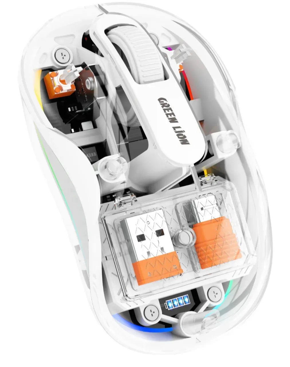 Green Lion Turtle Mouse - White – image 2