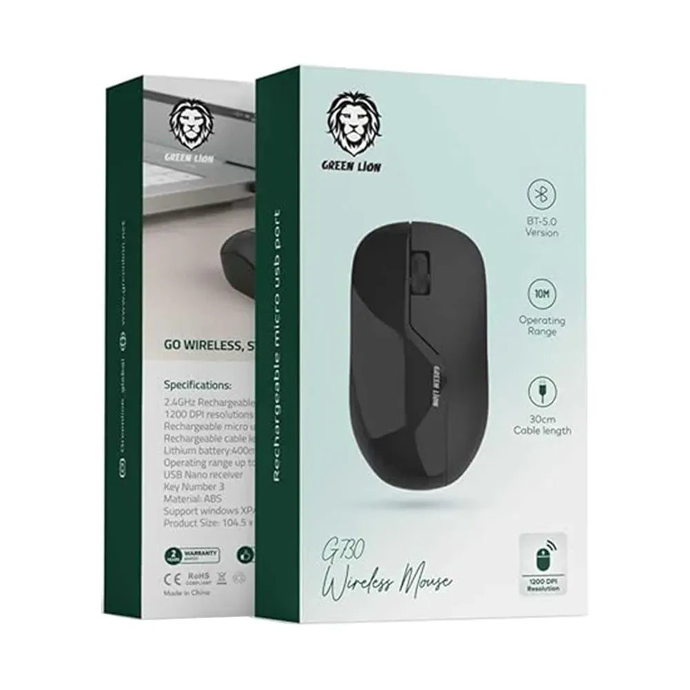 Green Lion G 730 Wireless Mouse - Black – image 3