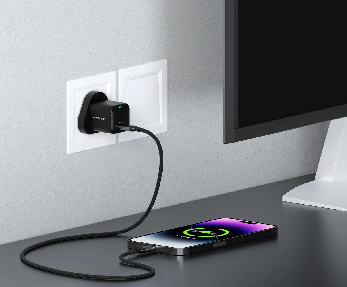 Powerology Ultra Compact Gan Charger Black – image 2