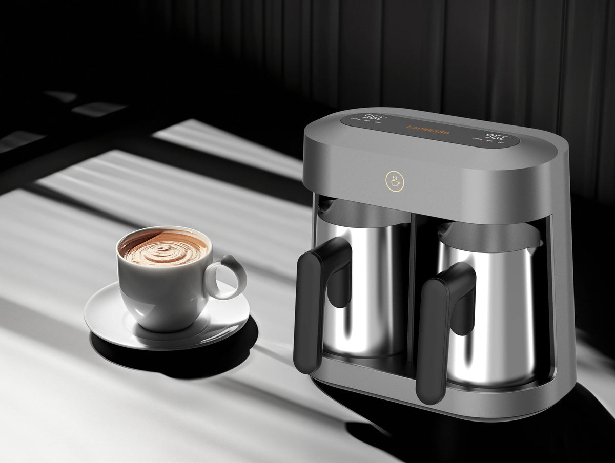 LePresso Cezvara Dual Cup Turkish Coffee Maker Gray – image 17