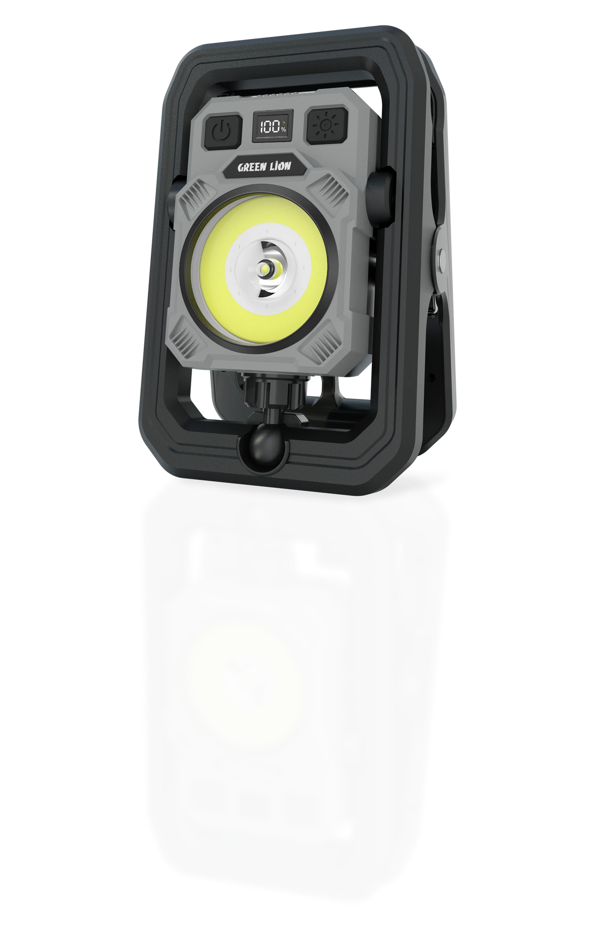 Green Lion Mini Clip LED Rechargeable Dual Color Light Black – image 1
