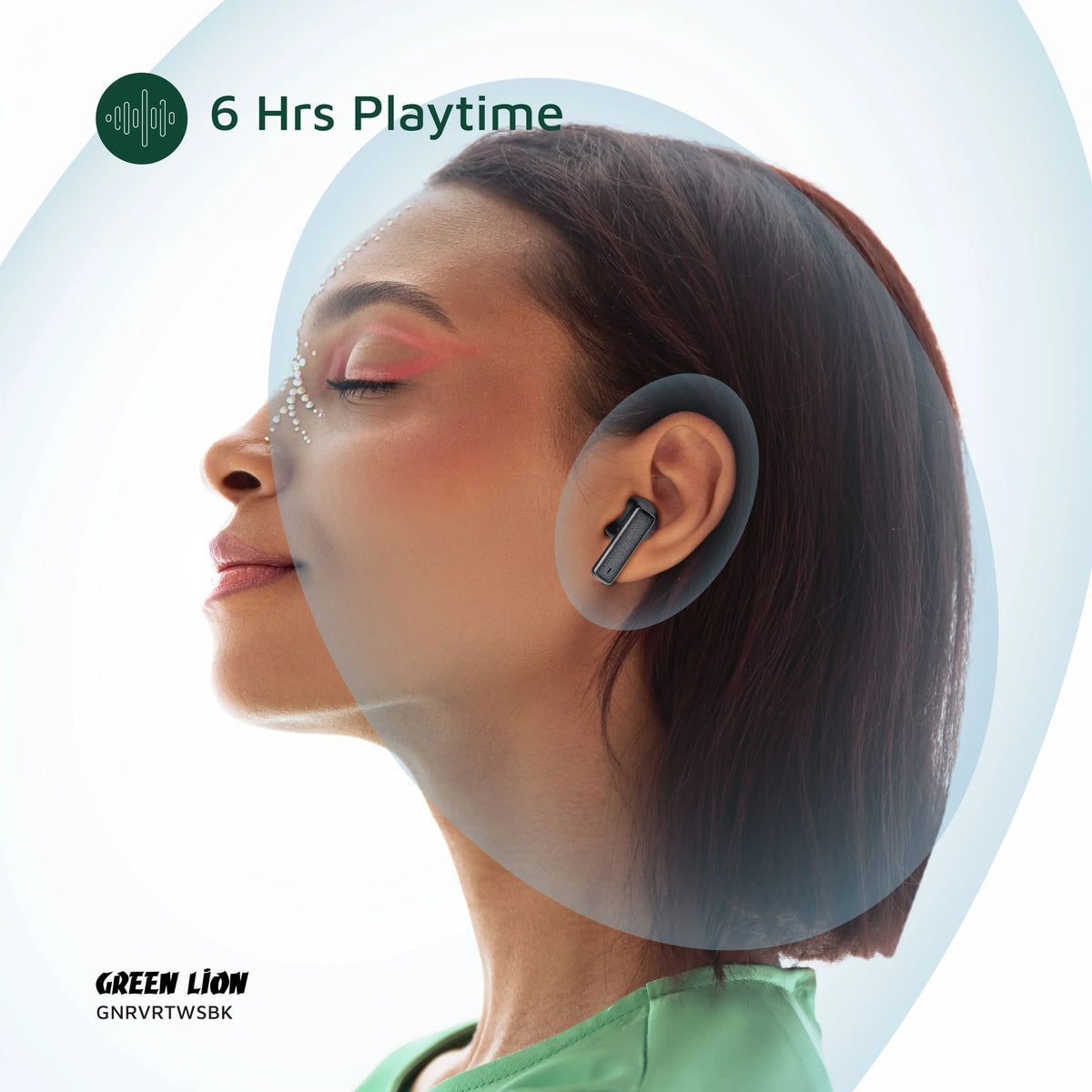 Green Lion River True Wireless Earbuds - Black – image 1