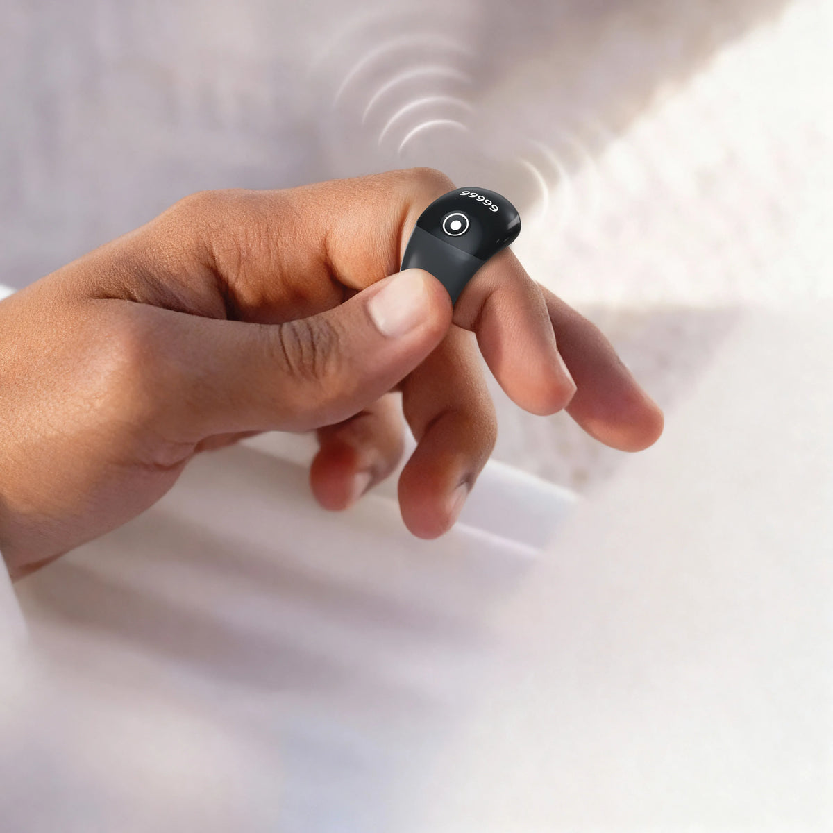 Green Lion Smart Zikr Ring with OLED Display Black – image 3