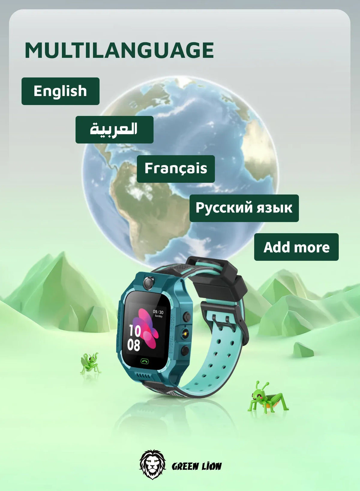 Green Lion 2 Gkids Smart Watch Series 5 - Blue – image 6
