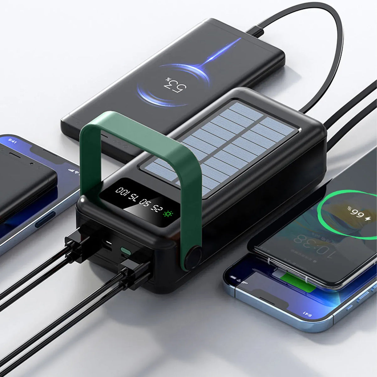 Green Lion Solar Max 50000mAh Power Bank Black – image 3