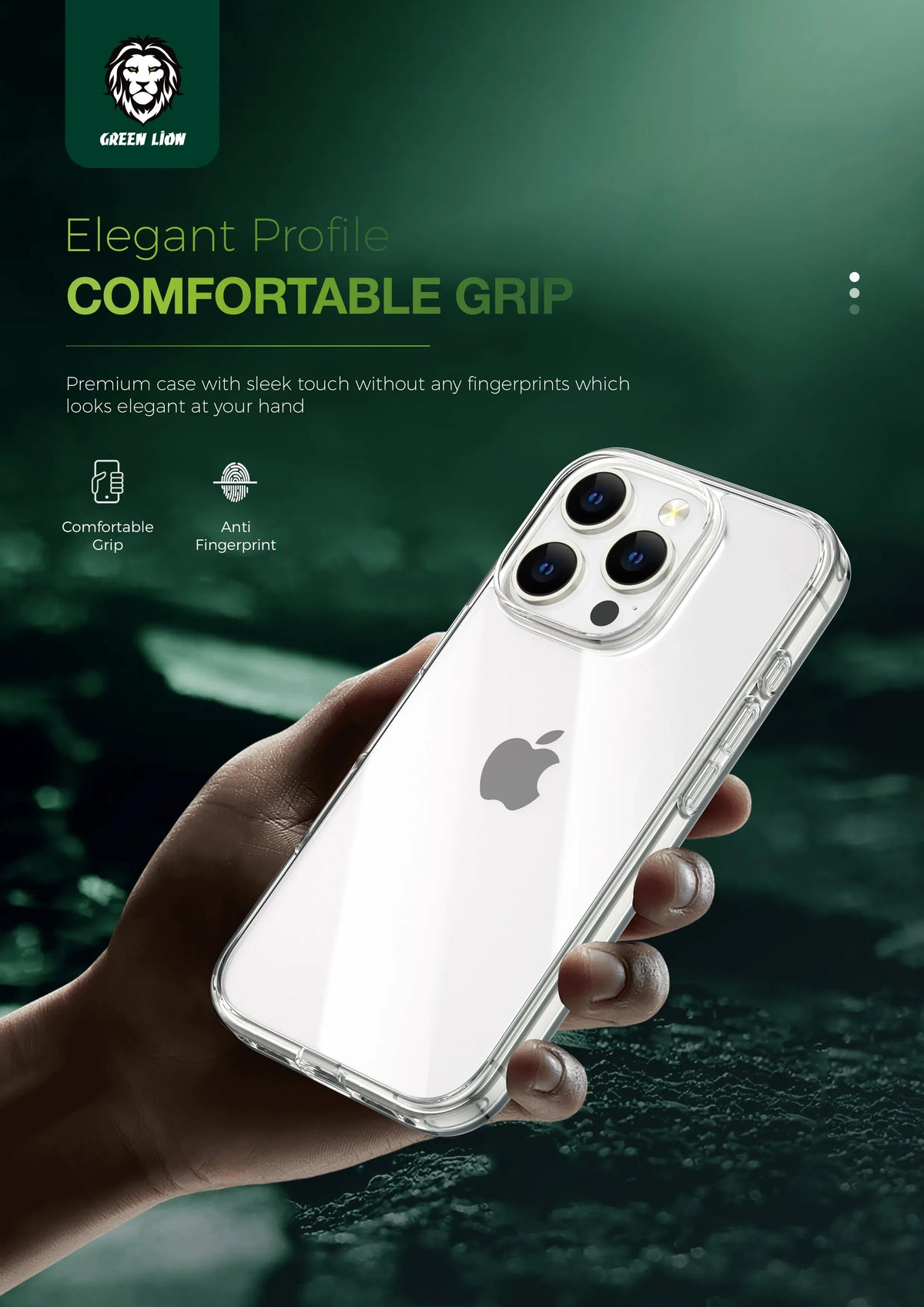 Green Lion Crystal Clear Case – image 6