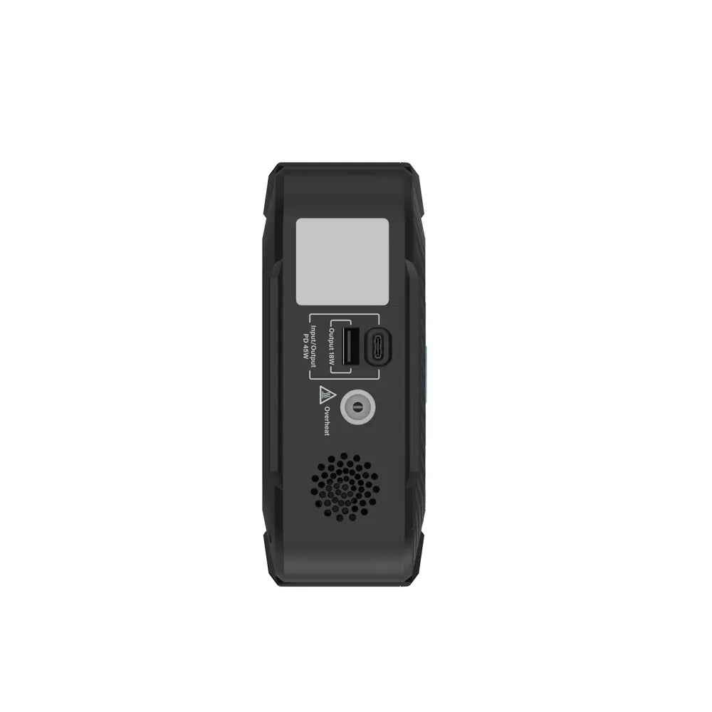 Powerology 20000 m Ah Power Bank Jump Start Air Compressor - Black