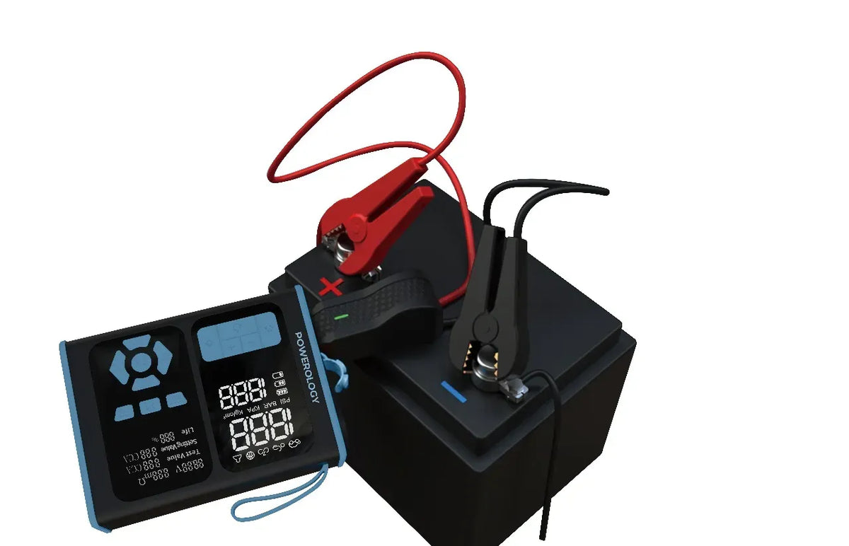 Powerology Jump Starter Air Inflator Obd Ii Car Fault Diagnosis Tool Black Blue – image 5
